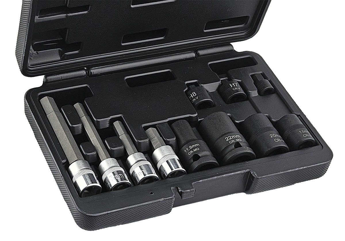 Brake Caliper Socket And Tool Kit - 11 Pieces