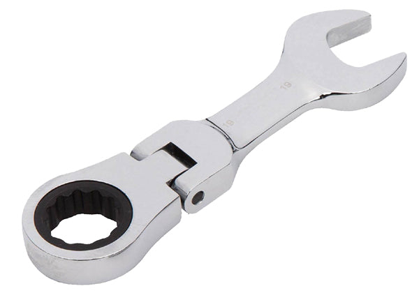 Britool Hallmark Short Flexi Ratchet Spanner, Stubby Design.