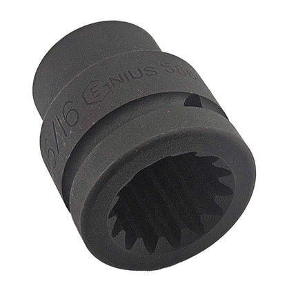 Genius Tools #5 Spline Drive 15/16" Square Budd Wheel Impact Socket - 566030S