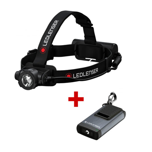 Ledlenser Rechargeable Head Torch + Keyring Light