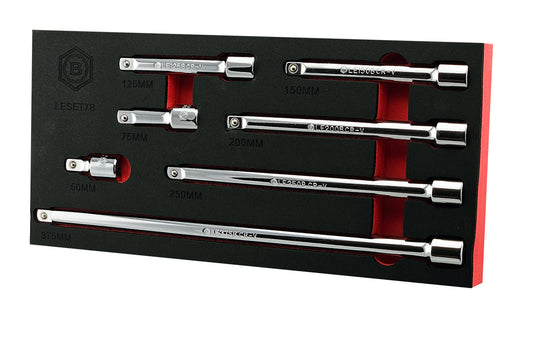 7PC FIXED EXTENSION BAR SET, 1/2" DRIVE, FROM BRITOOL HALLMARK