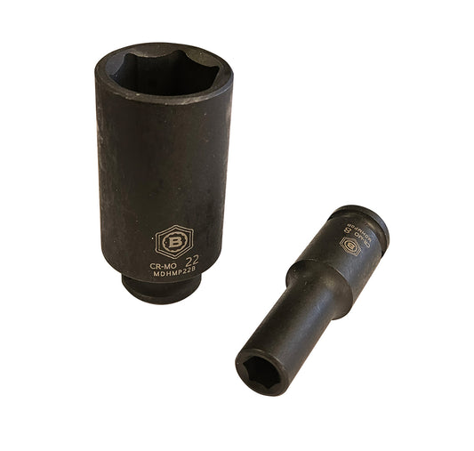 3/8" Drive Deep Impact Socket Series From Britool Hallmark 7-22mm. Latest Version!