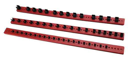 1/4", 3/8" And 1/2" Magnetic Socket Rails