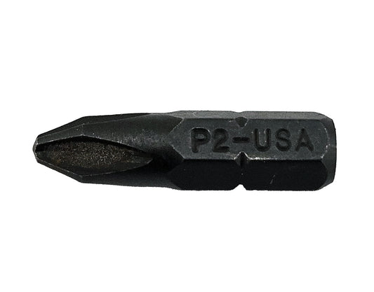 Usa Phillips Ph2 Screwdriver Bit - 1/4" Shank (Pack Of 5)