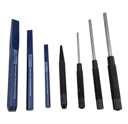 7Pc Heavy Duty Punch & Chisel Set