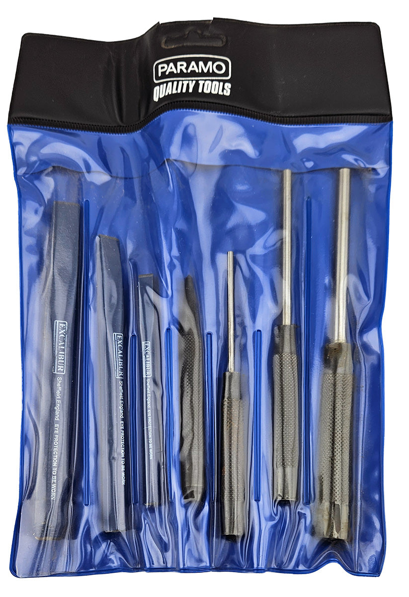 7Pc Heavy Duty Punch & Chisel Set