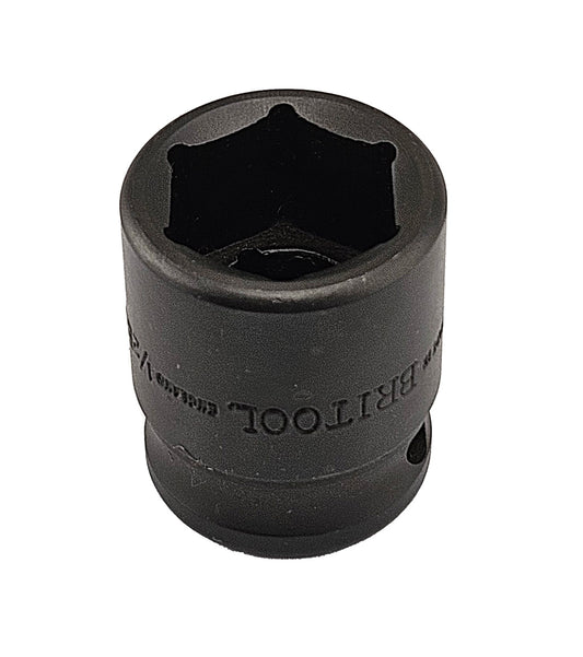 Britool England 1/2" Drive Whitworth 7/16" 6-Point Impact Socket