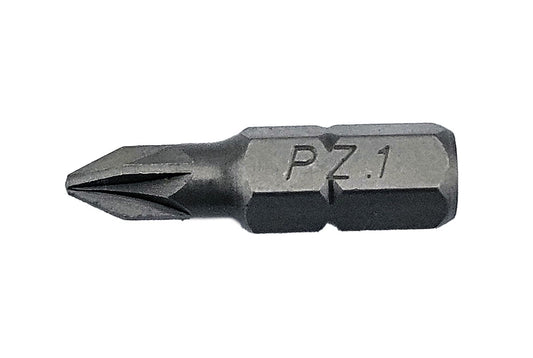 Pozi Pz1 Screwdriver Bit - 1/4" Shank (Pack Of 5)