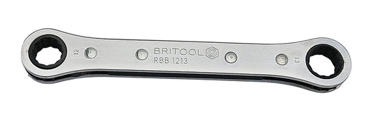BRITOOL HALLMARK RATCHETING BOX WRENCH / RING SPANNER 12 X 13MM - RBB1213