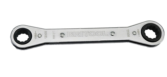 Britool Ratcheting Box Wrench / Ring Spanner 15 X 17mm - Rbb1517