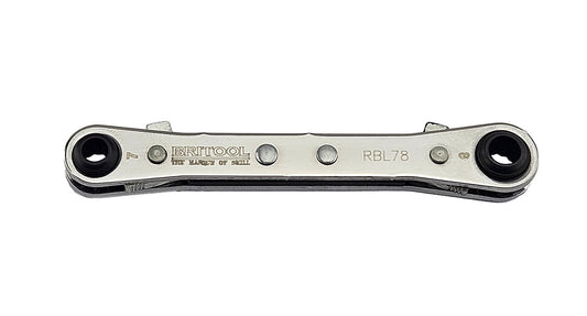 Britool Metric Latch-On Flat Ratcheting Ring Spanner Range