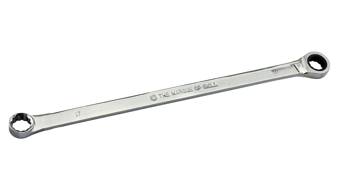 Extra Long Flat Ratcheting Ring Spanner Range From Britool Hallmark