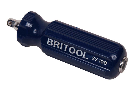 Britool England 1/4" Drive Spinner Handle 100mm In Length