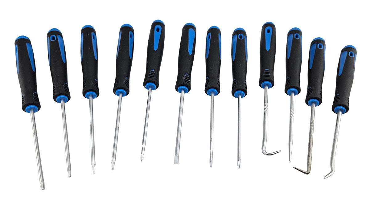 12Pc Precision Screwdriver, Hook & Pick Set