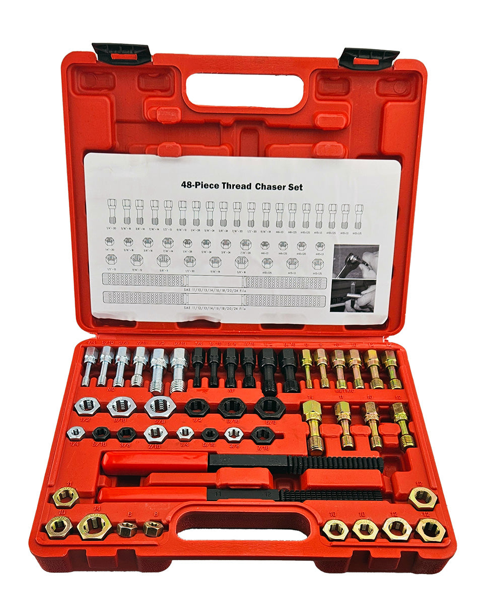 48Pc Thread Repair Tool Kit (Metric & Imperial)