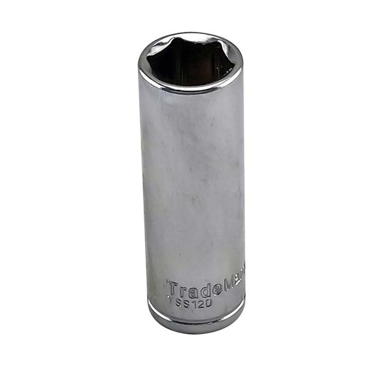 1/4" Drive Metric 12mm Deep Hexagon (6-Point) Socket