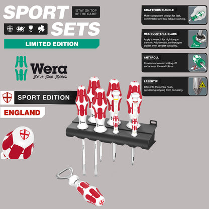 7Pc England Limited Edition Sports Screwdriver Set From Wera Tools