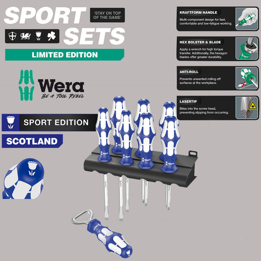 7Pc Scotland Limited Edition Sports Screwdriver Set From Wera Tools