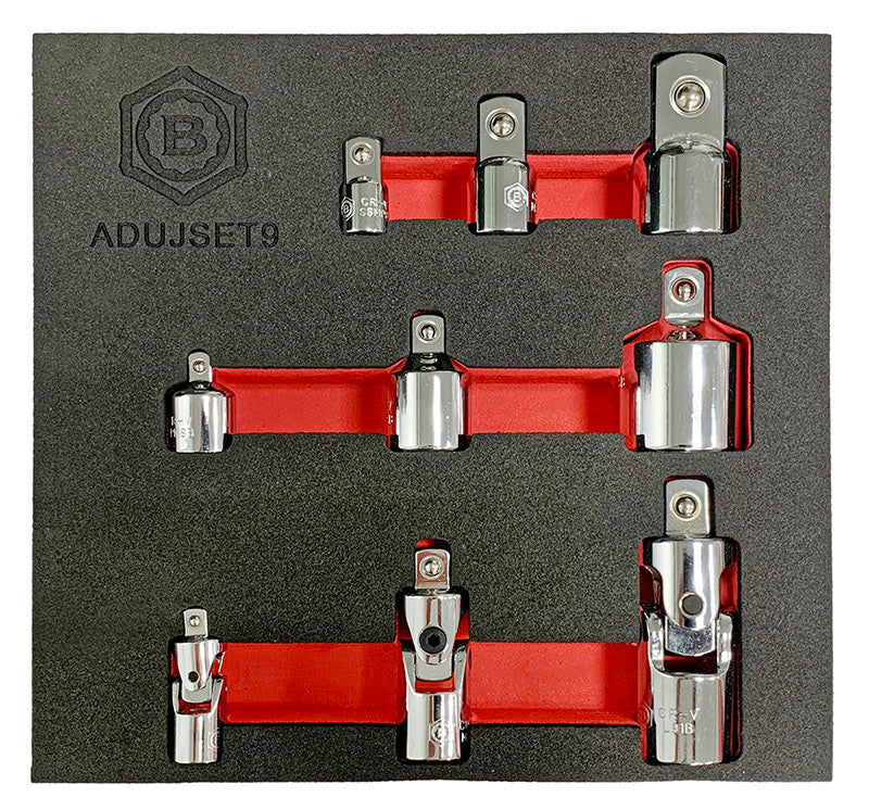 9pc Socket Adapter and Universal Joint (UJ) Set - Britool Hallmark