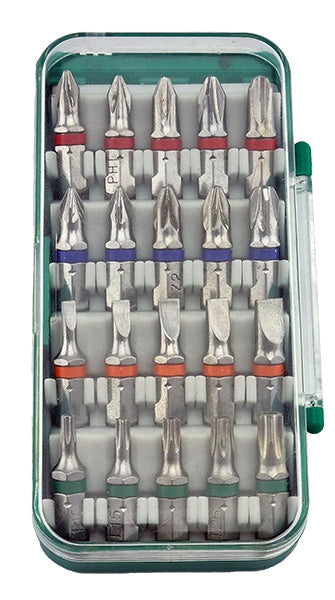 Colour Coded 1/4" Shank Screwdriver Bit Set 20Pc From Custor Tools