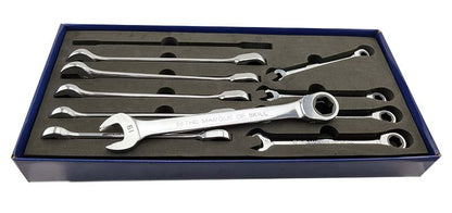 Ratcheting Combination Spanner Set With Hexagon Ring From Britool Hallmark