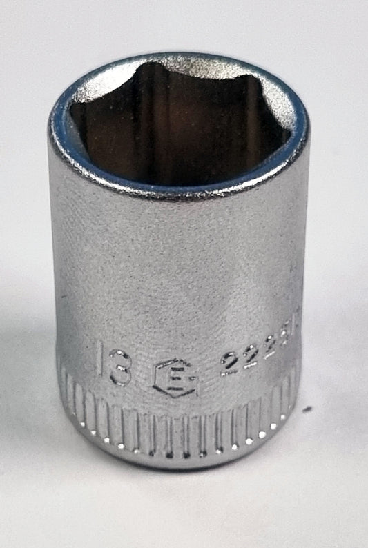 12mm 1/4" Drive Socket Standard Depth - 6-Point From Genius Tools - 222512