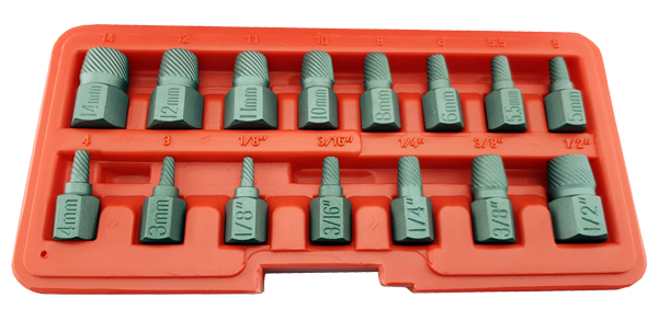 15Pc Multi-Spline Screw Extractor Set - Britool Hallmark